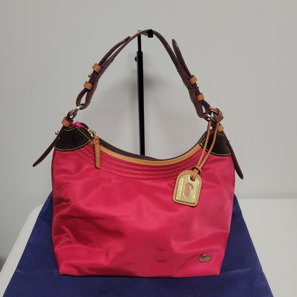 Dooney & Bourke Erica Nylon Hobo Shoulder Bag.